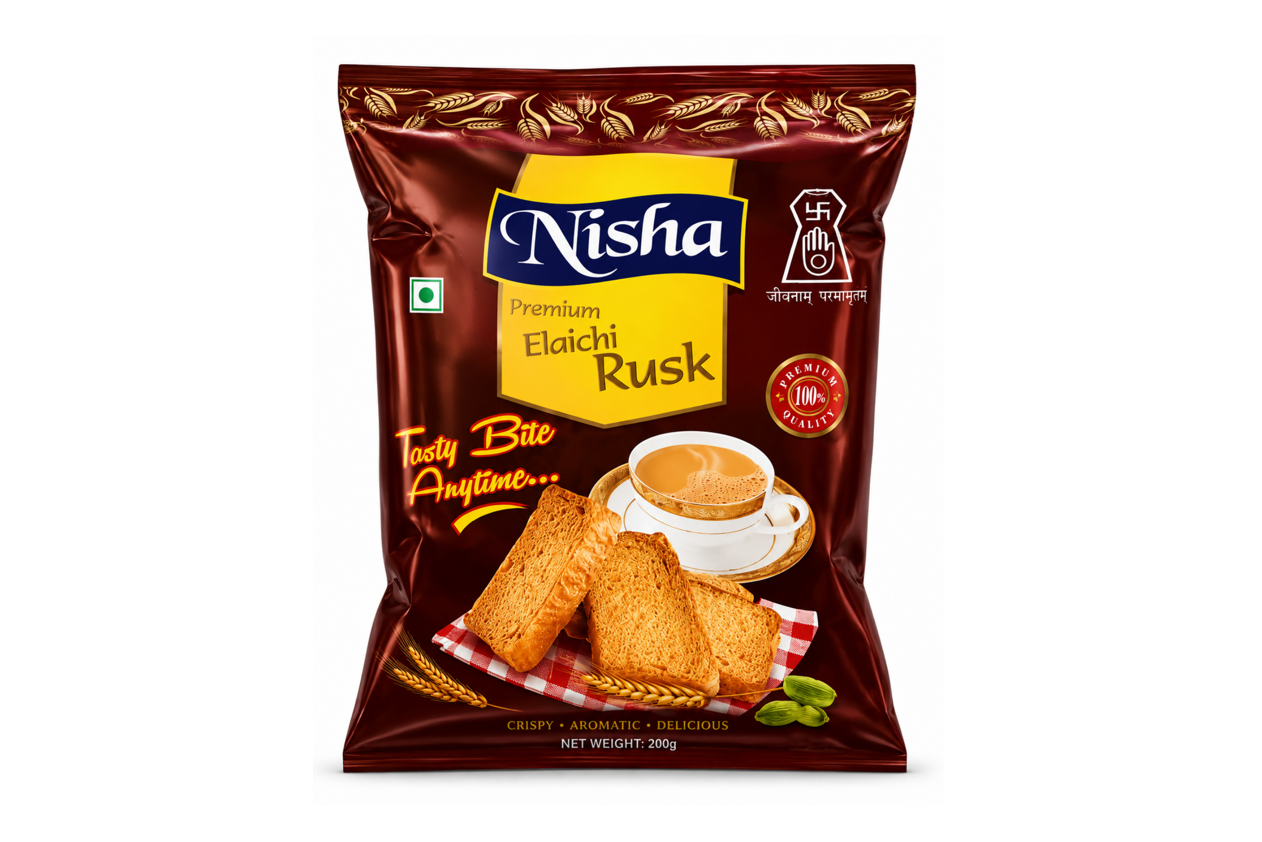 Premium Elaichi Rusk 200g