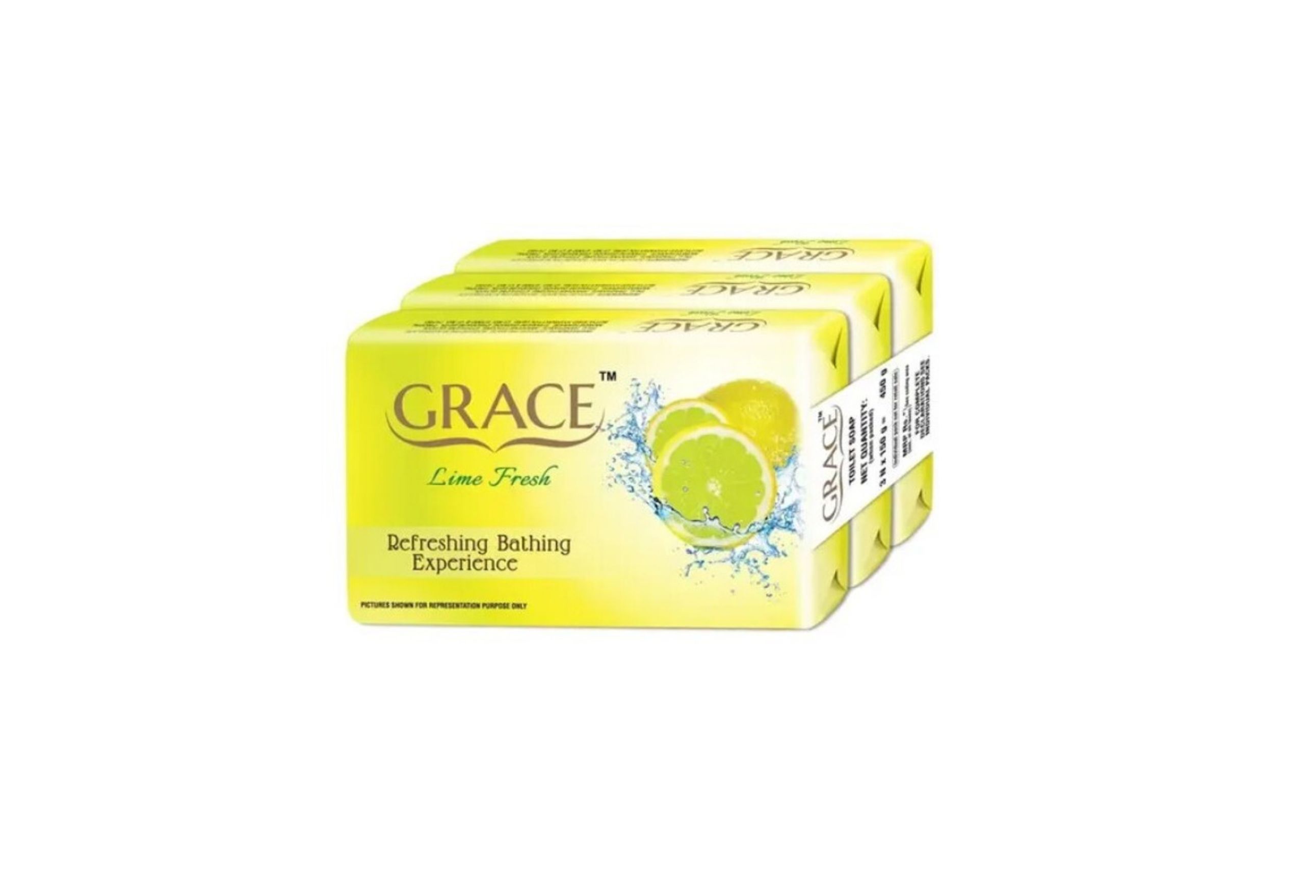 Lime Fresh Soap 150g X 3